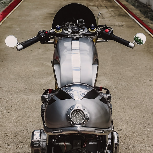 Honda cb550 custom exhaust #6